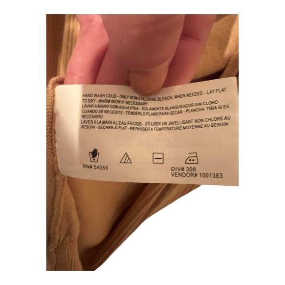 Nine West Knit Cardigan Women’s Small Khaki Tan Beige Open Front minimalist - Picture 6 of 8